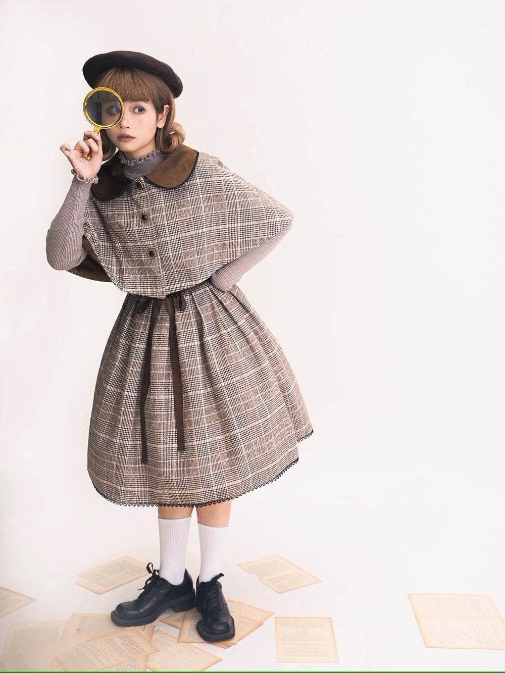 【予約販売】Earl Gray チェックのマント