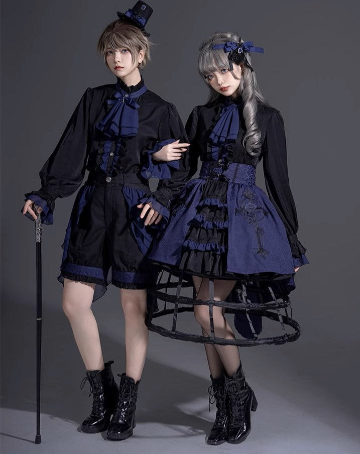 【予約販売】Evil Twins ゴスロリ ブラウス・ベスト・マント・スカート【4点で10%オフ】