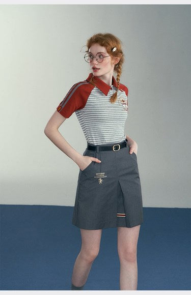 [Pre-order] Hogwarts School of Witchcraft and Wizardry Striped Polo Shirt