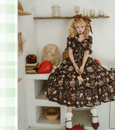 【再販・受注予約5/18まで】Camellia Berry 半袖セットアップ・ロング丈