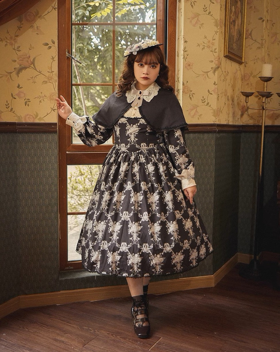 【予約販売】Antique Flower Wall ワンピース