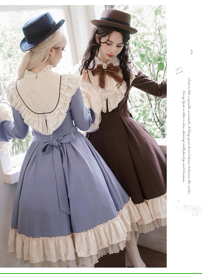 Breeze Aria クラシカルケープ付きワンピース