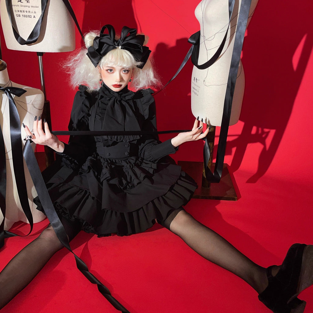 Doll's House リボンタイフリルブラウス 全4色