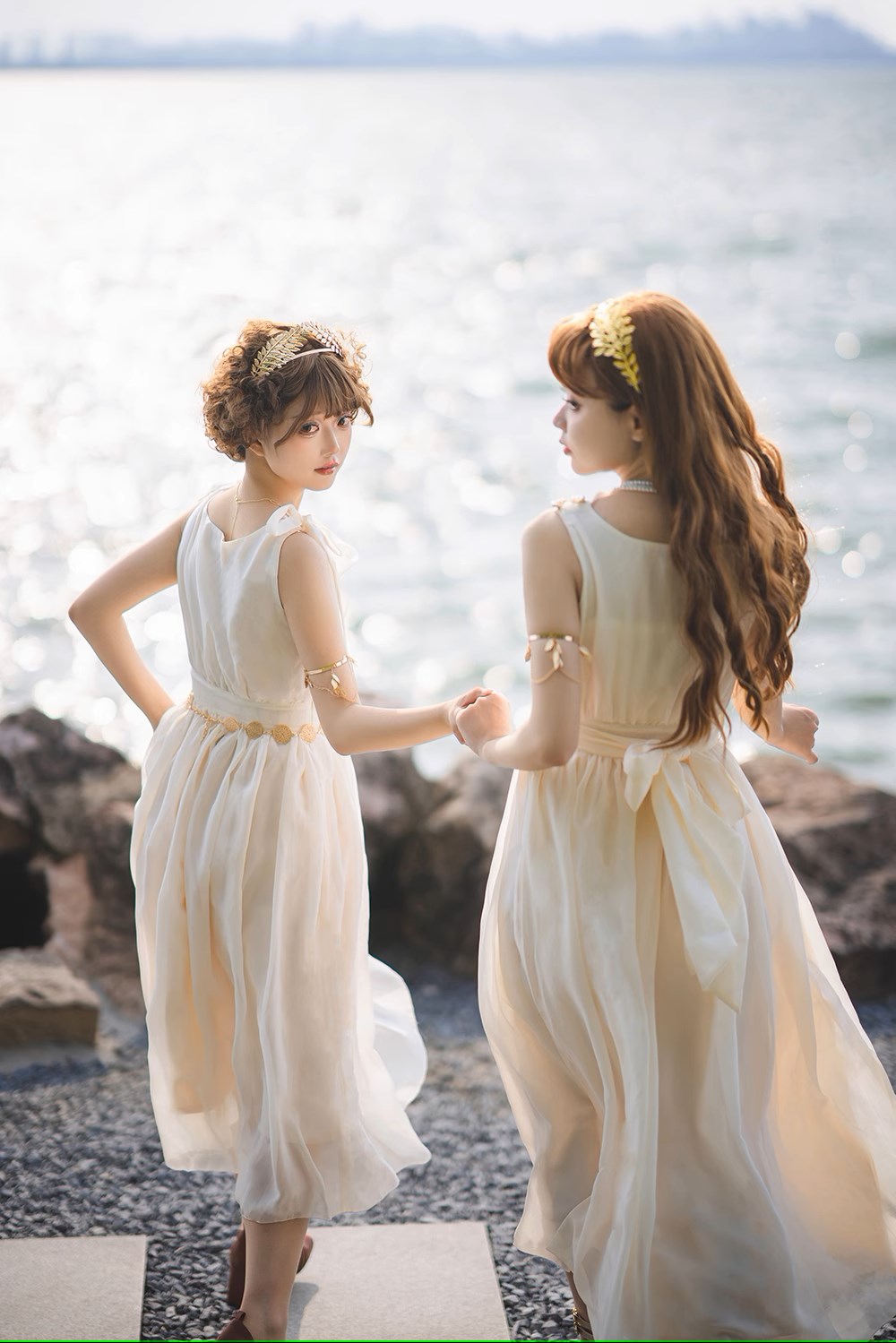 【予約販売】Elegance Greek ドレープジャンパースカート