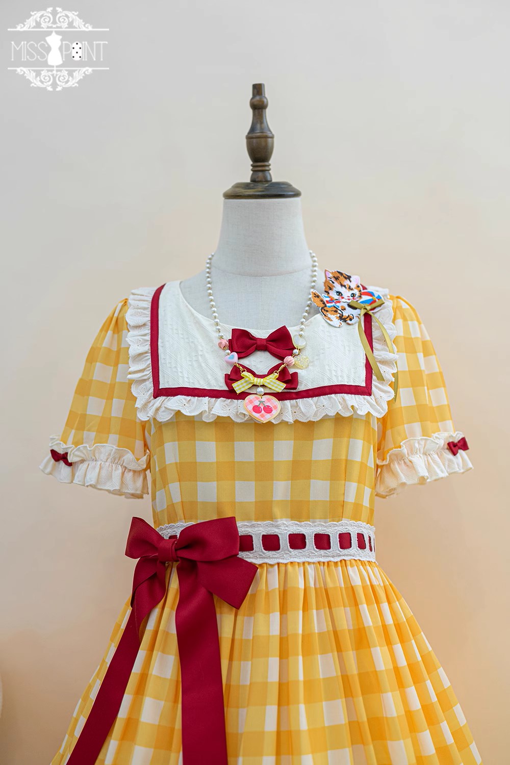 【予約販売】Sweet Kittyレトロカジュアルワンピース