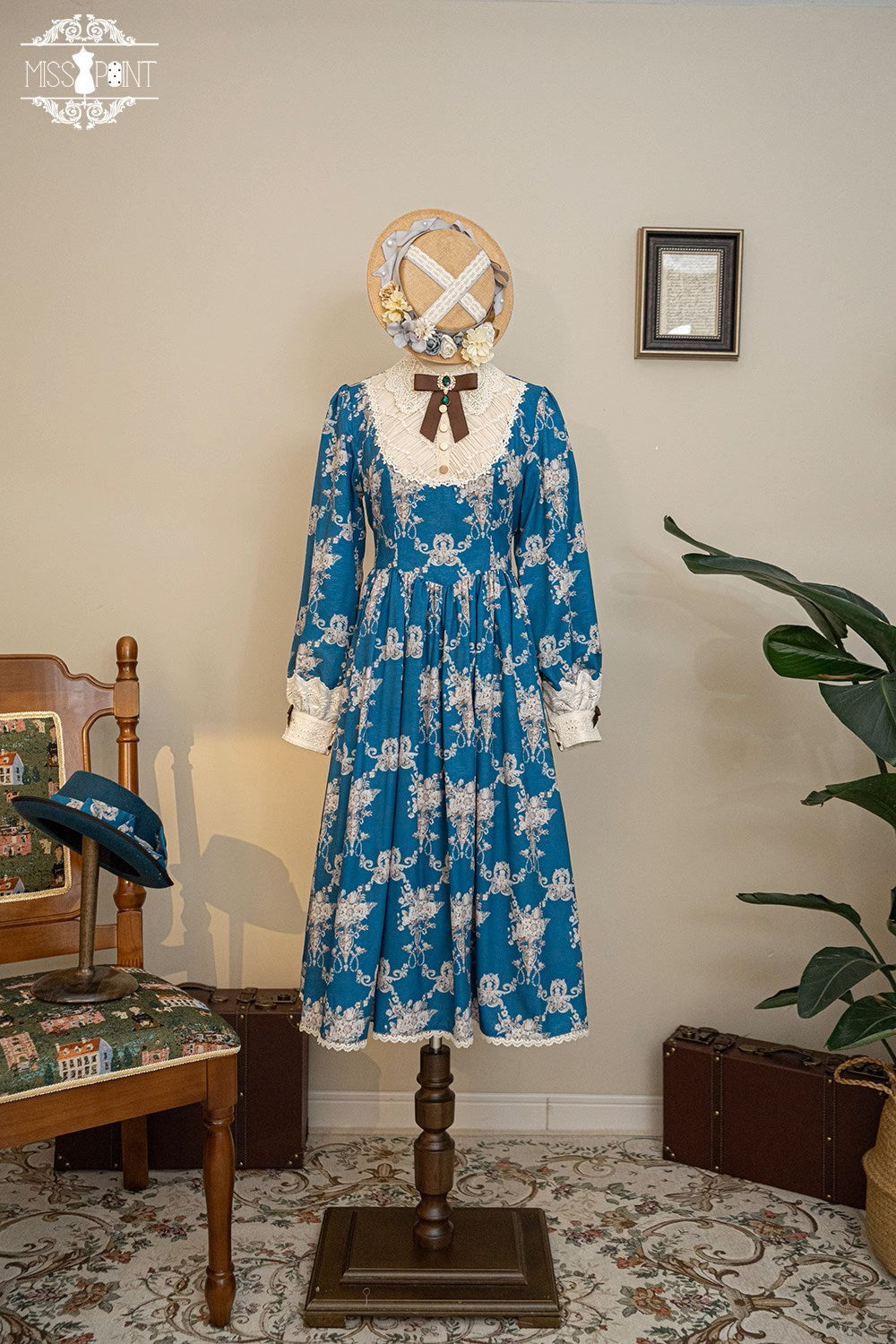 【予約販売】Antique Flower Wall ワンピース