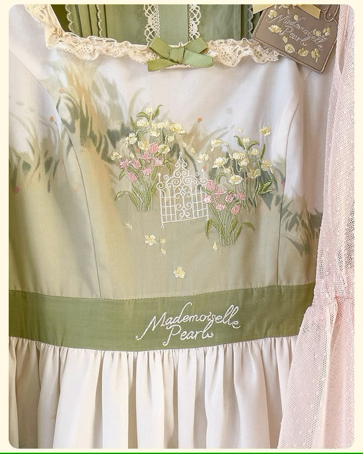 【再販・受注予約2/12まで】Fragrant Grass プリントジャンパースカート