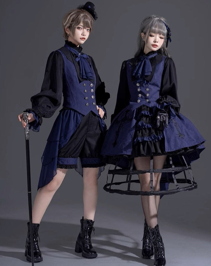 【予約販売】Evil Twins 皇子系 ブラウス・ベスト・マント・パンツ【4点購入で10%オフ】