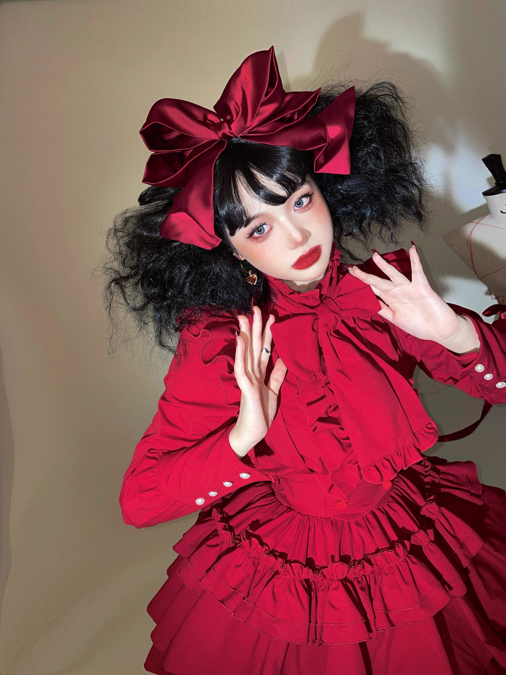 Doll's House リボンタイフリルブラウス 全4色