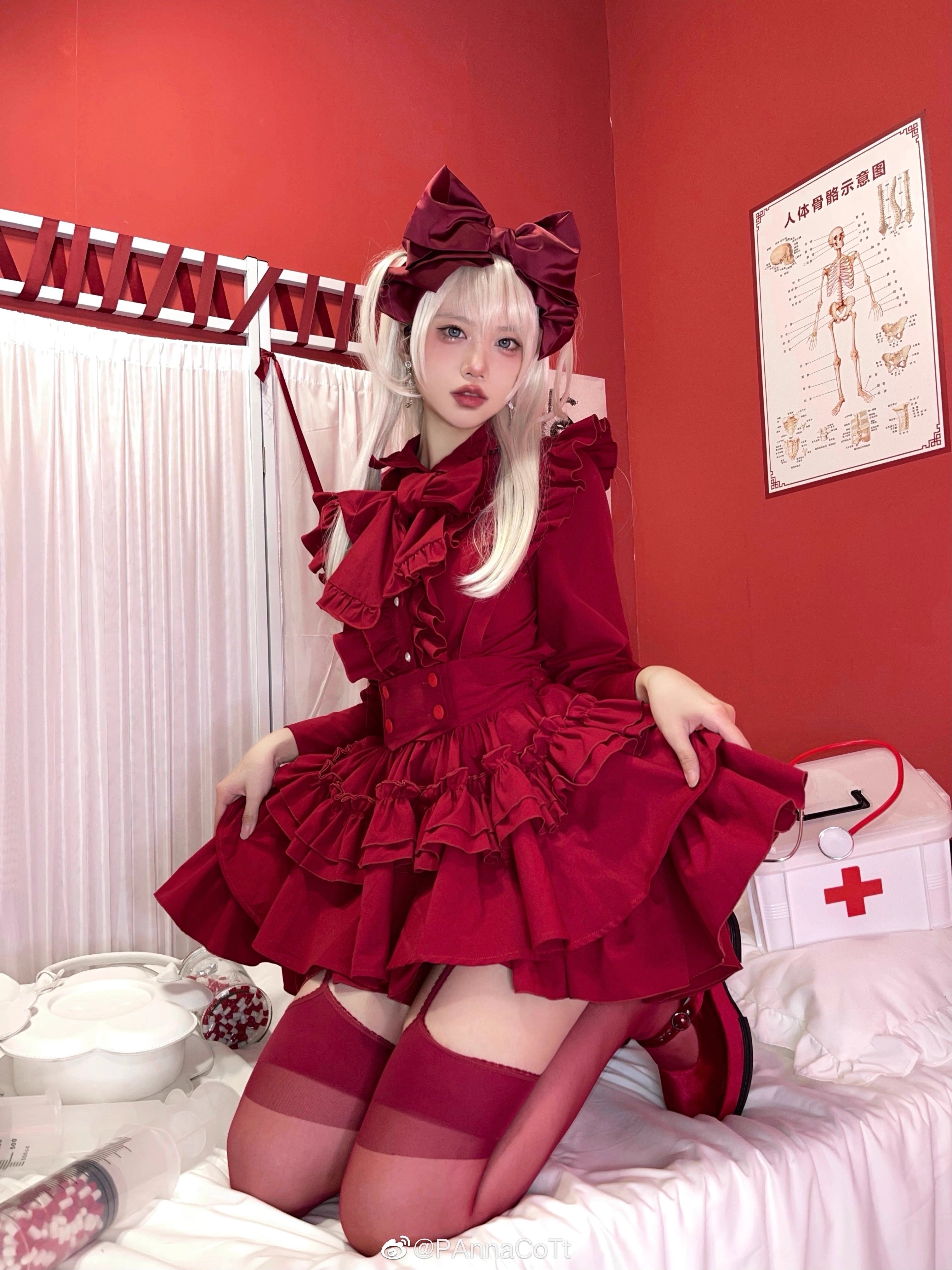 Doll's House リボンタイフリルブラウス 全4色