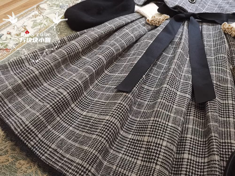 【予約販売】Earl Gray チェックのジャンパースカート