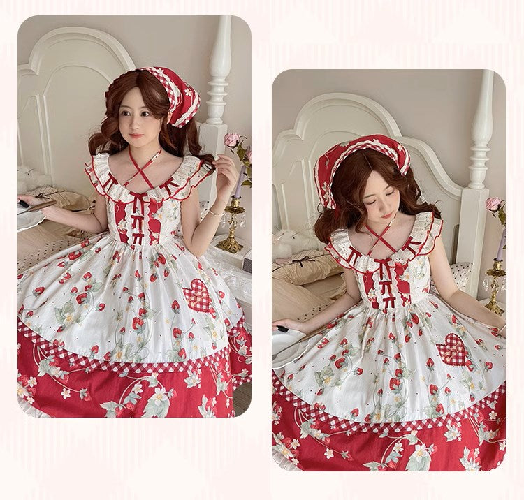 Strawberry Orchard 苺のジャンパースカート