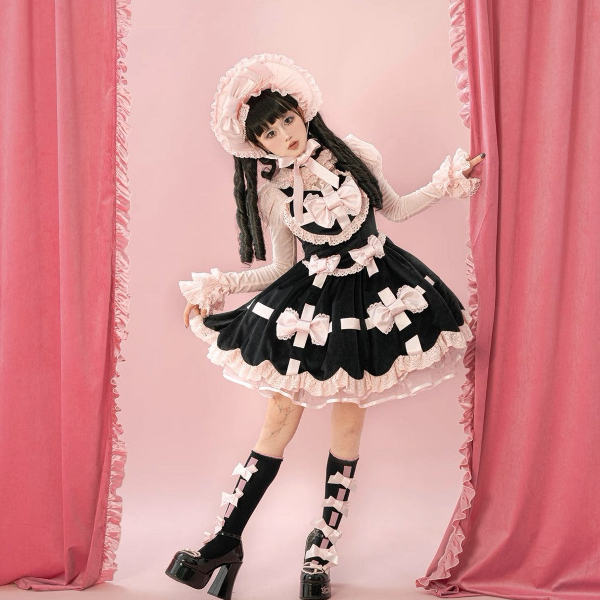 Ribbon Gift Box Long Sleeve Top