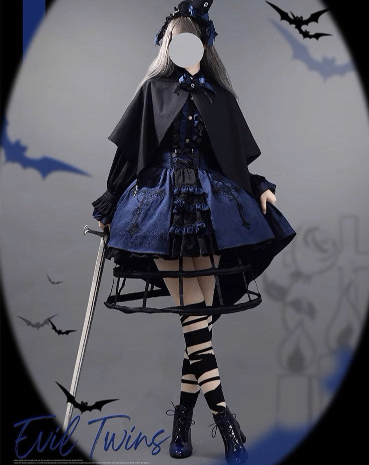 【予約販売】Evil Twins ゴスロリ ブラウス・ベスト・マント・スカート【4点で10%オフ】