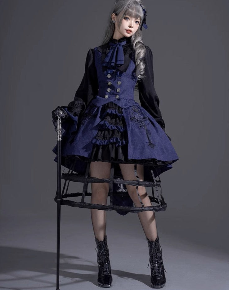 Evil Twins Gothic Lolita Blouse, Vest, Cape, Skirt [10% off for 4 items]