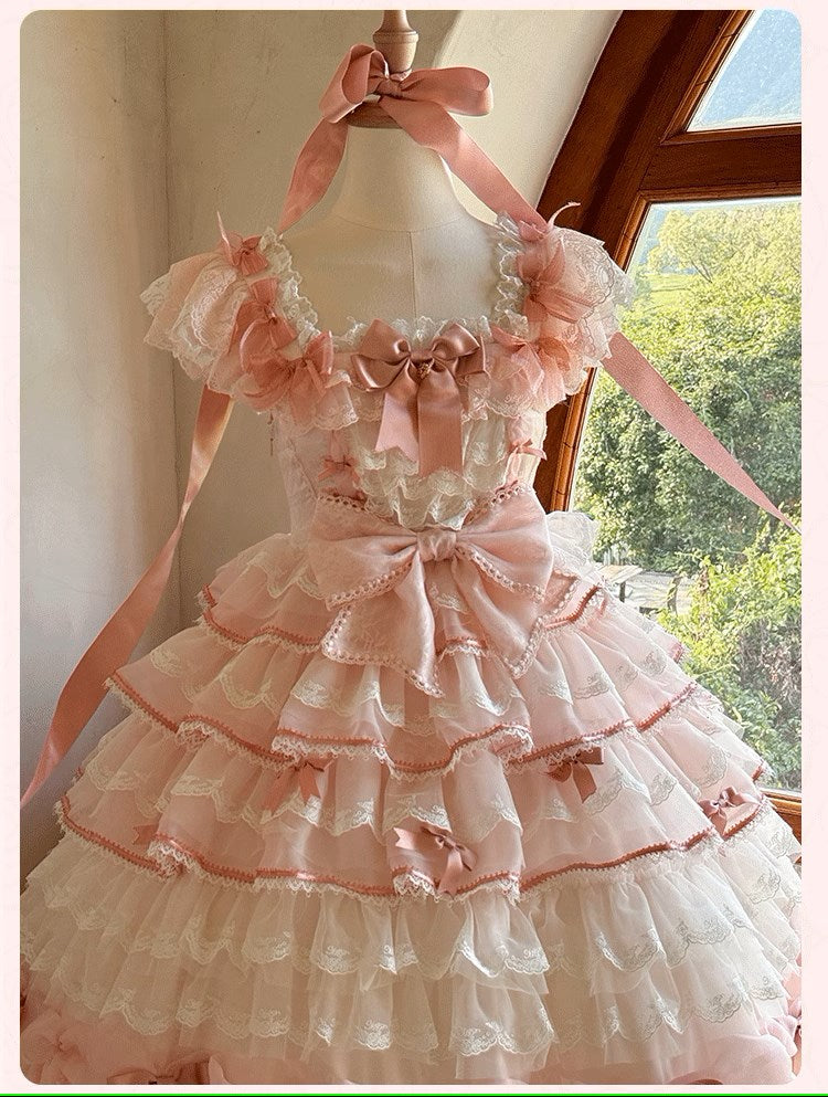 [Pre-orders available until 10/16] Rose Courtyard Lace and Ribbon Dress