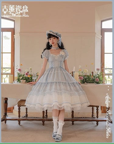 [Pre-orders available until 7/8] Antique Porcelain Plates Dress