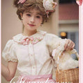 Strawberry Chiffon 半袖ブラウス