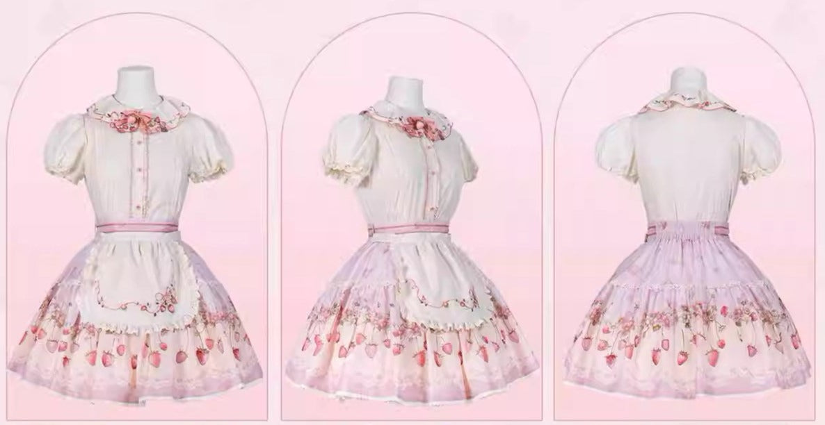 Strawberry Chiffon スカート【ハートタイプ＆プリントタイプ】