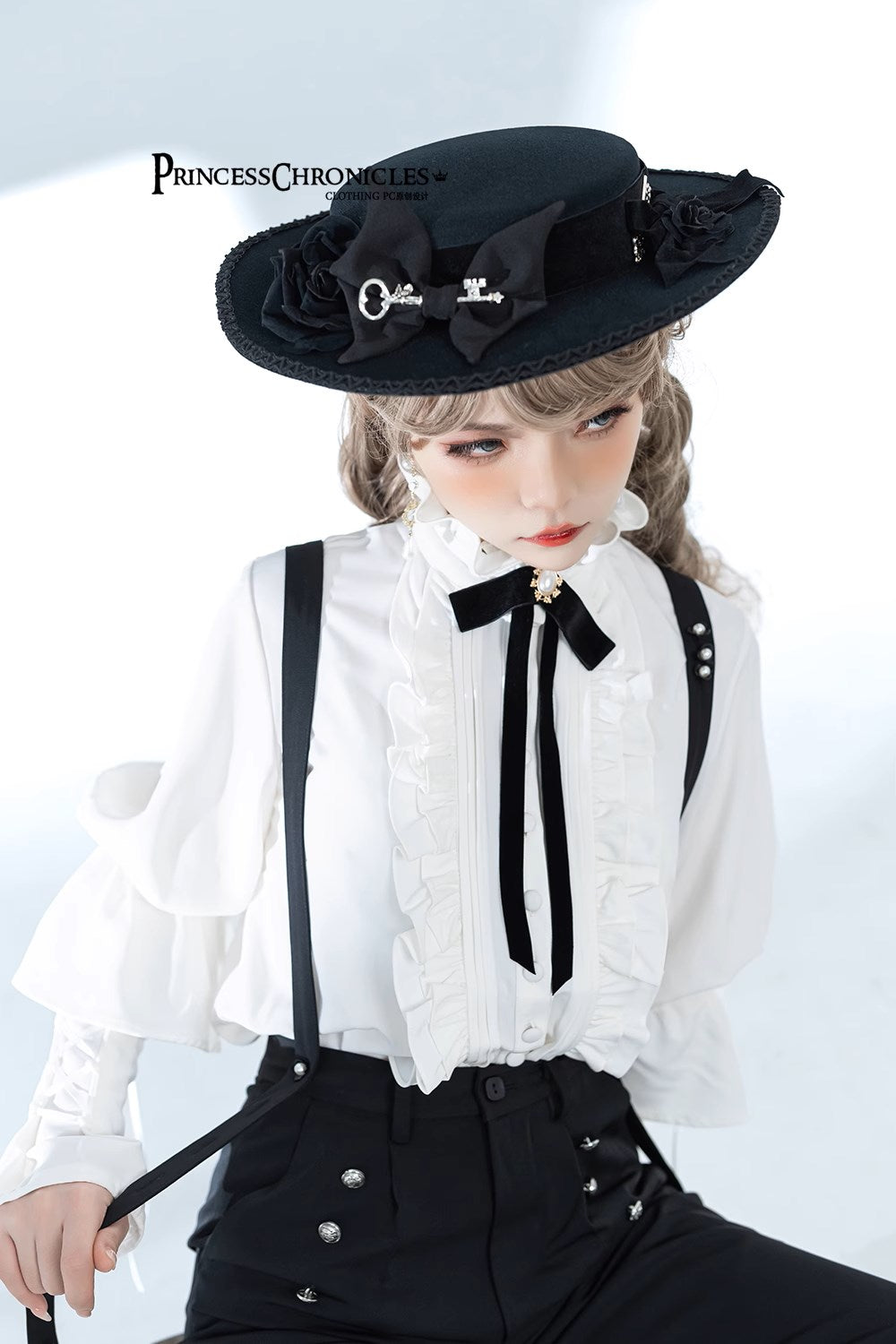 【予約販売】玄音 皇子系ギャザースリーブブラウス