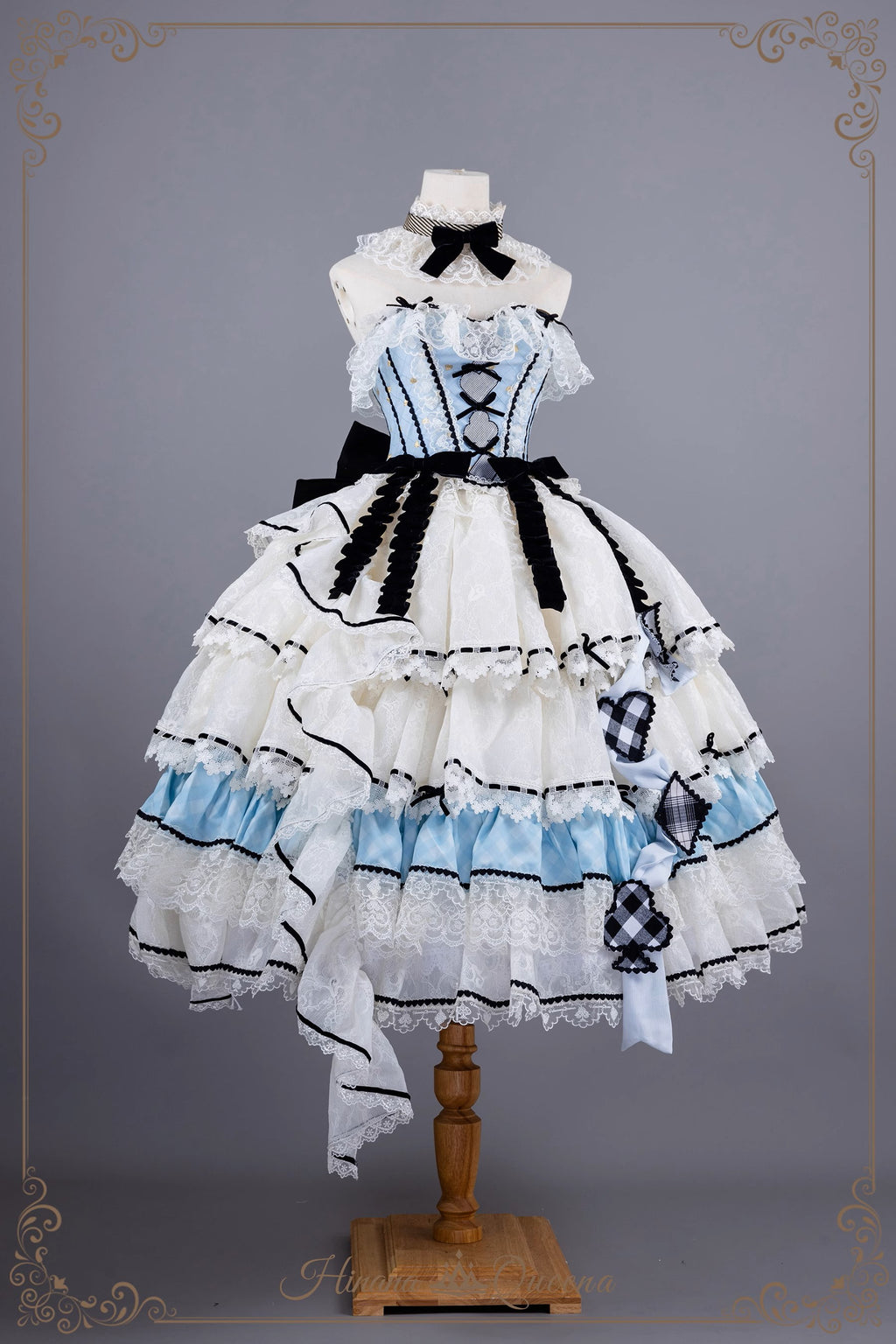 【再販・受注予約8/8まで】Dream Alice ラグジュアリーセットアップ／アリスブルー／ロング丈