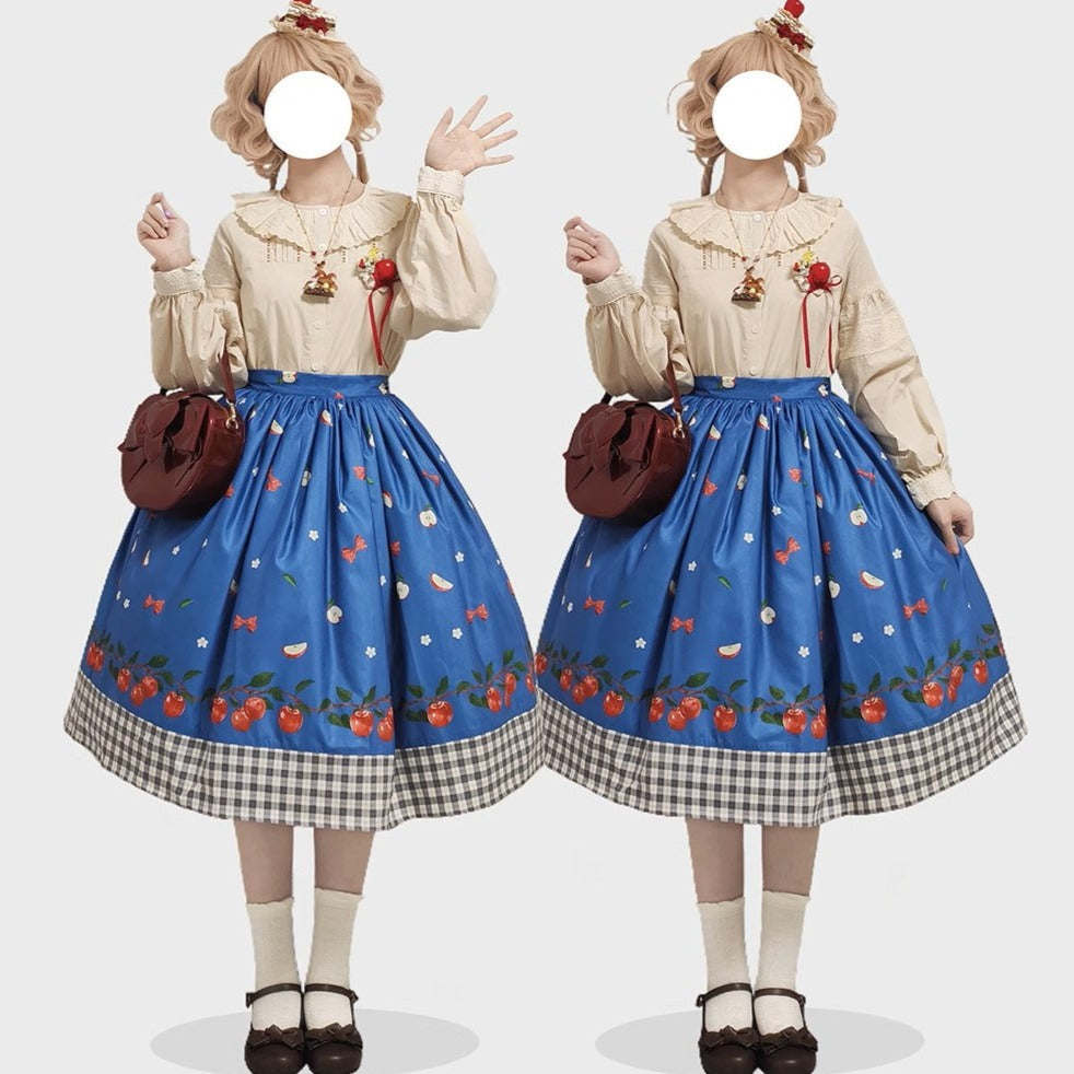【予約販売】Apple Garden バイエルン風2wayサロペットスカート