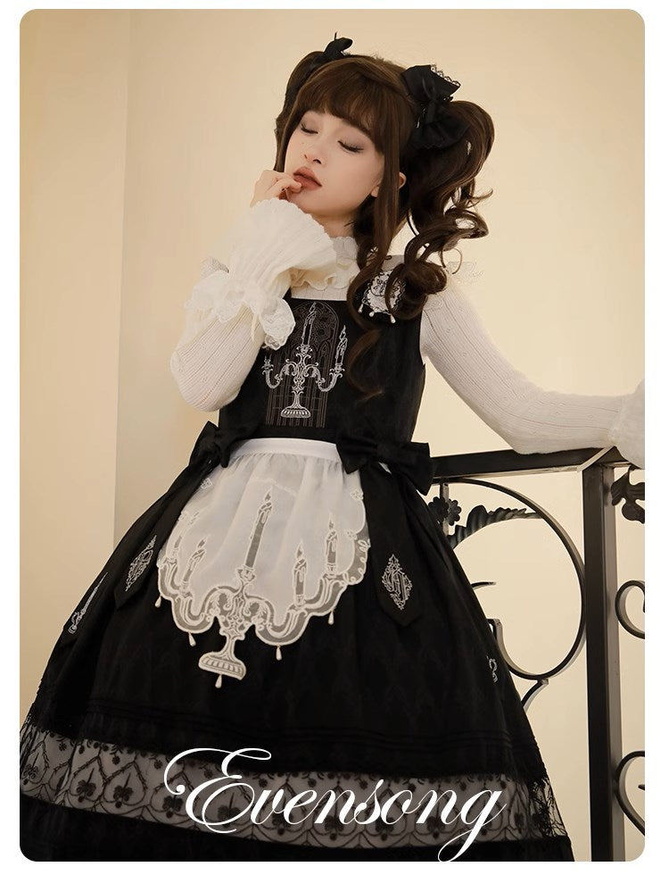 [Resale/Pre-orders available until 11/3] Evensong ribbon jumper skirt