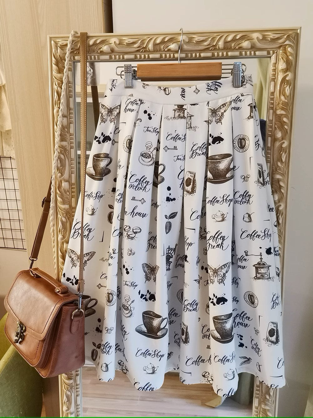 【予約販売】Caramel Latte Sweet レトロガーリースカート