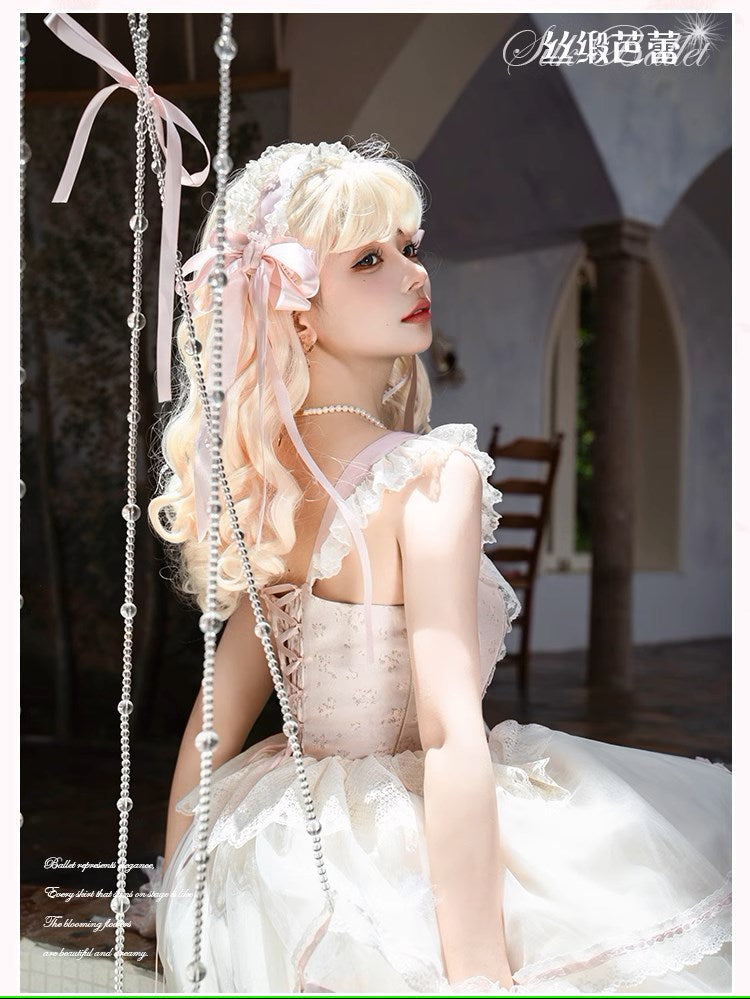 【受注予約1/23まで】Silk Ballet ジャンパースカート・ミドル丈