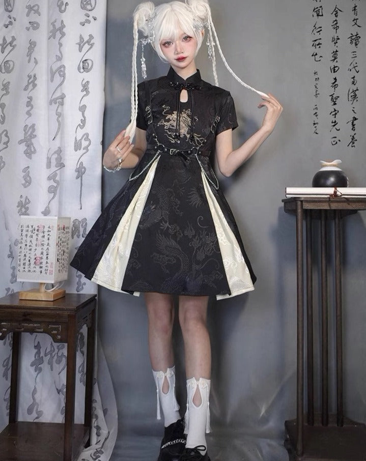 麒麟踏山河 華ロリワンピースとショートジャケット