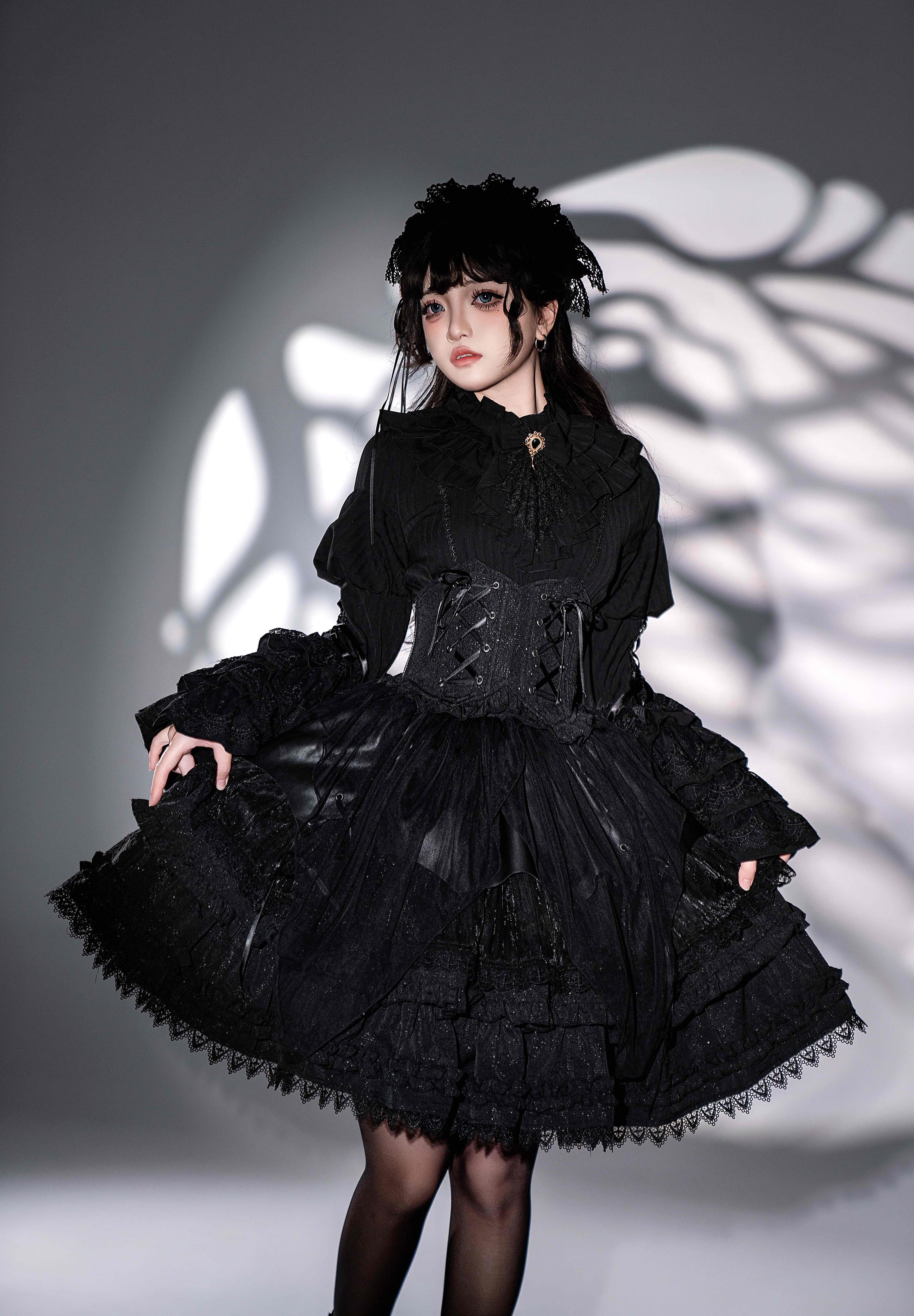 【再販・受注予約8/14まで】Good and Evil Angel ティアードスカート