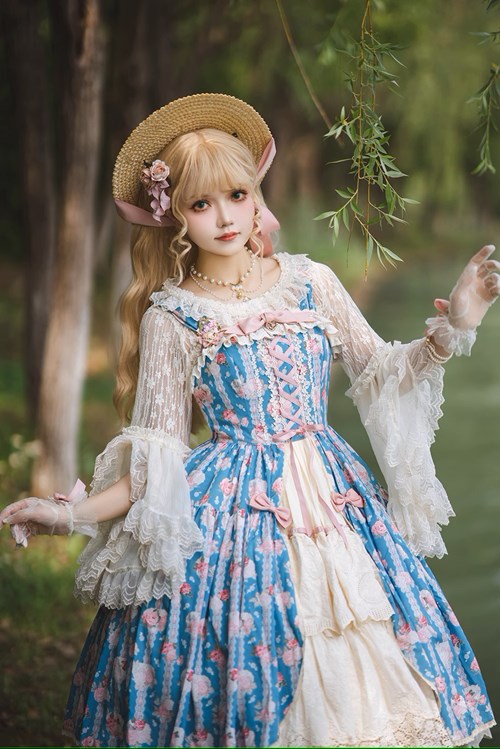 【予約販売】Lilica Garden 姫袖ブラウスとカーディガン