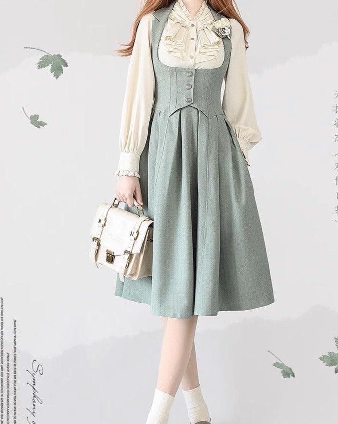 【予約販売】Forest Knows Fall クラシカルジャンパースカート・リボンカチューシャ付き