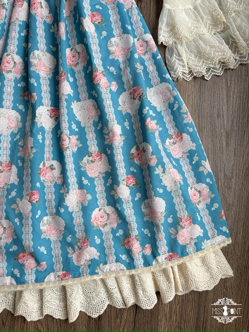 [Pre-order] Lilica Garden Floral Corset Jumper Skirt