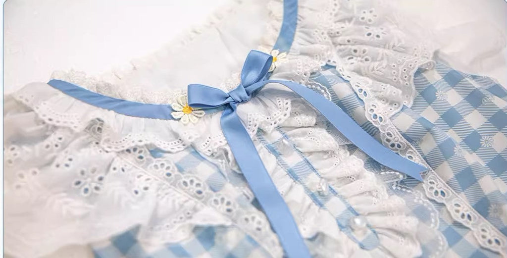 【再販・受注予約7/16まで】Daisy and Sky フライングスリーブワンピース