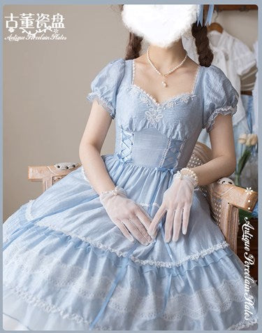 [Pre-orders available until 7/8] Antique Porcelain Plates Dress