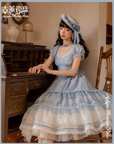 [Pre-orders available until 7/8] Antique Porcelain Plates Dress