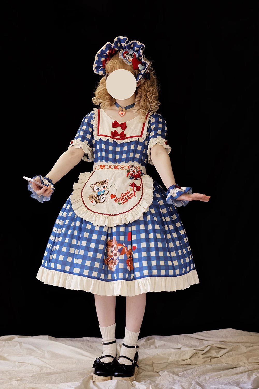 【予約販売】Sweet Kittyレトロカジュアルワンピース