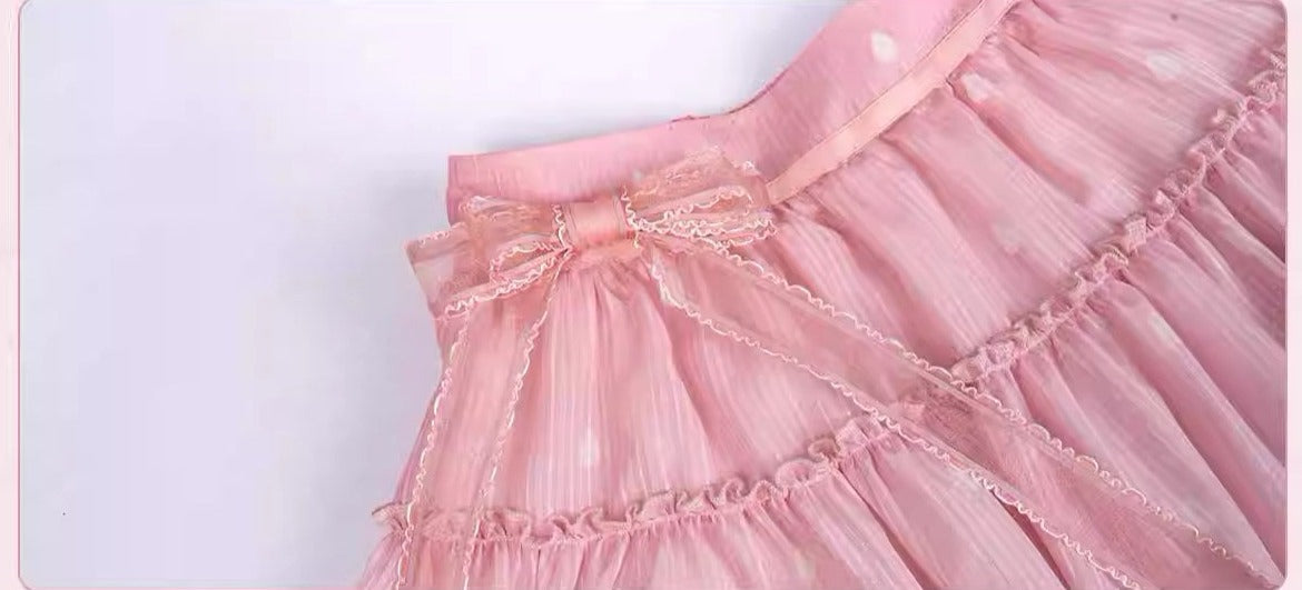 Strawberry Chiffon スカート【ハートタイプ＆プリントタイプ】