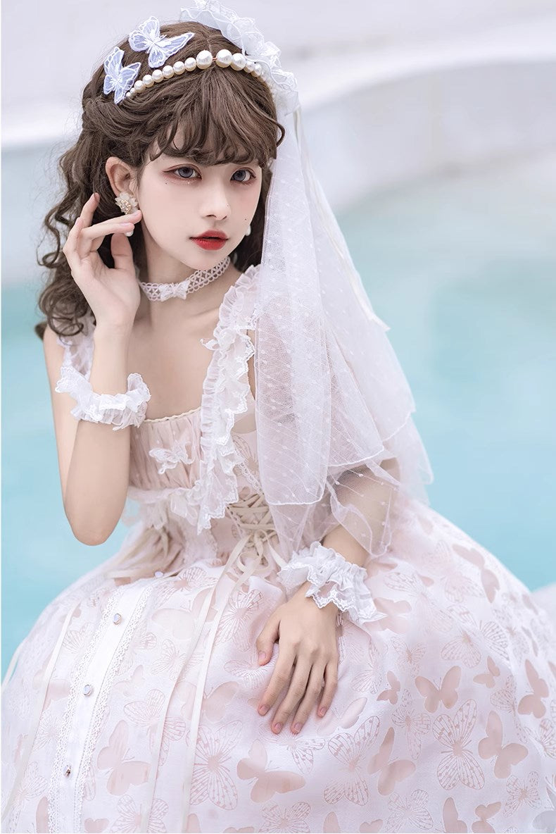 Floating Moon 羽ばたく蝶のジャンパースカート