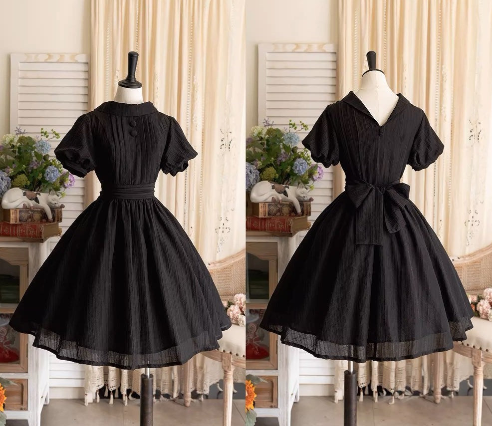 [Pre-order] Forest Gallery Retro Elegant Dress with Ribbon Hair Accessory Type 3