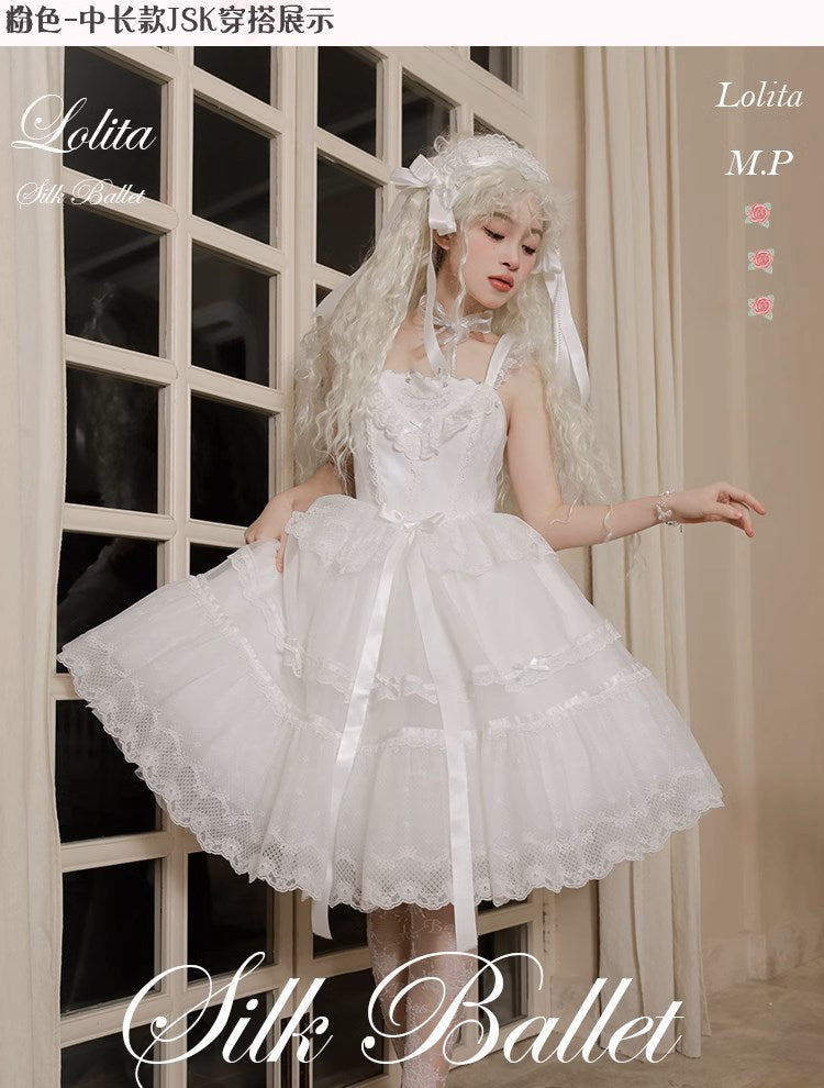 【受注予約1/23まで】Silk Ballet ジャンパースカート・ミドル丈