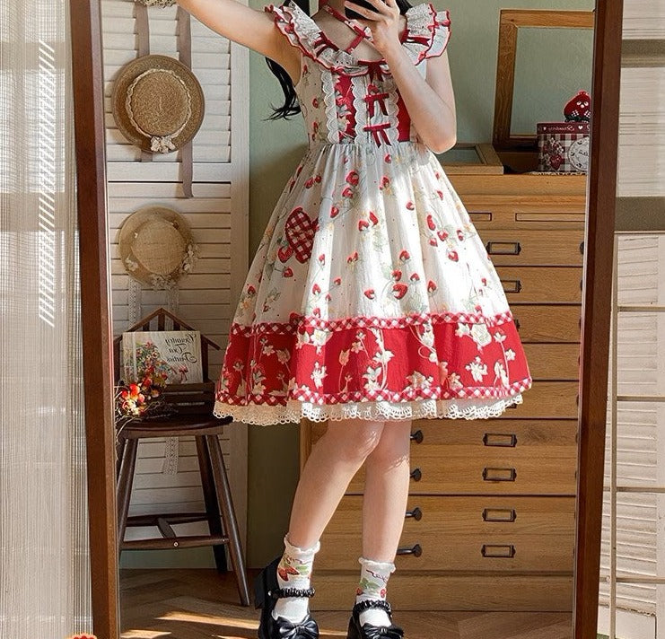 Strawberry Orchard 苺のジャンパースカート