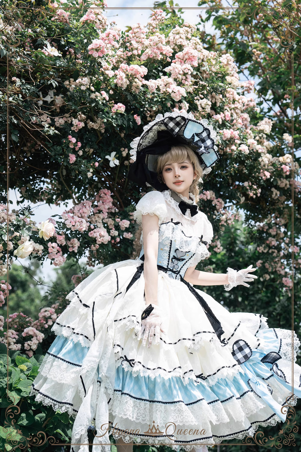 【再販・受注予約8/8まで】Dream Alice ラグジュアリーセットアップ／アリスブルー／ロング丈