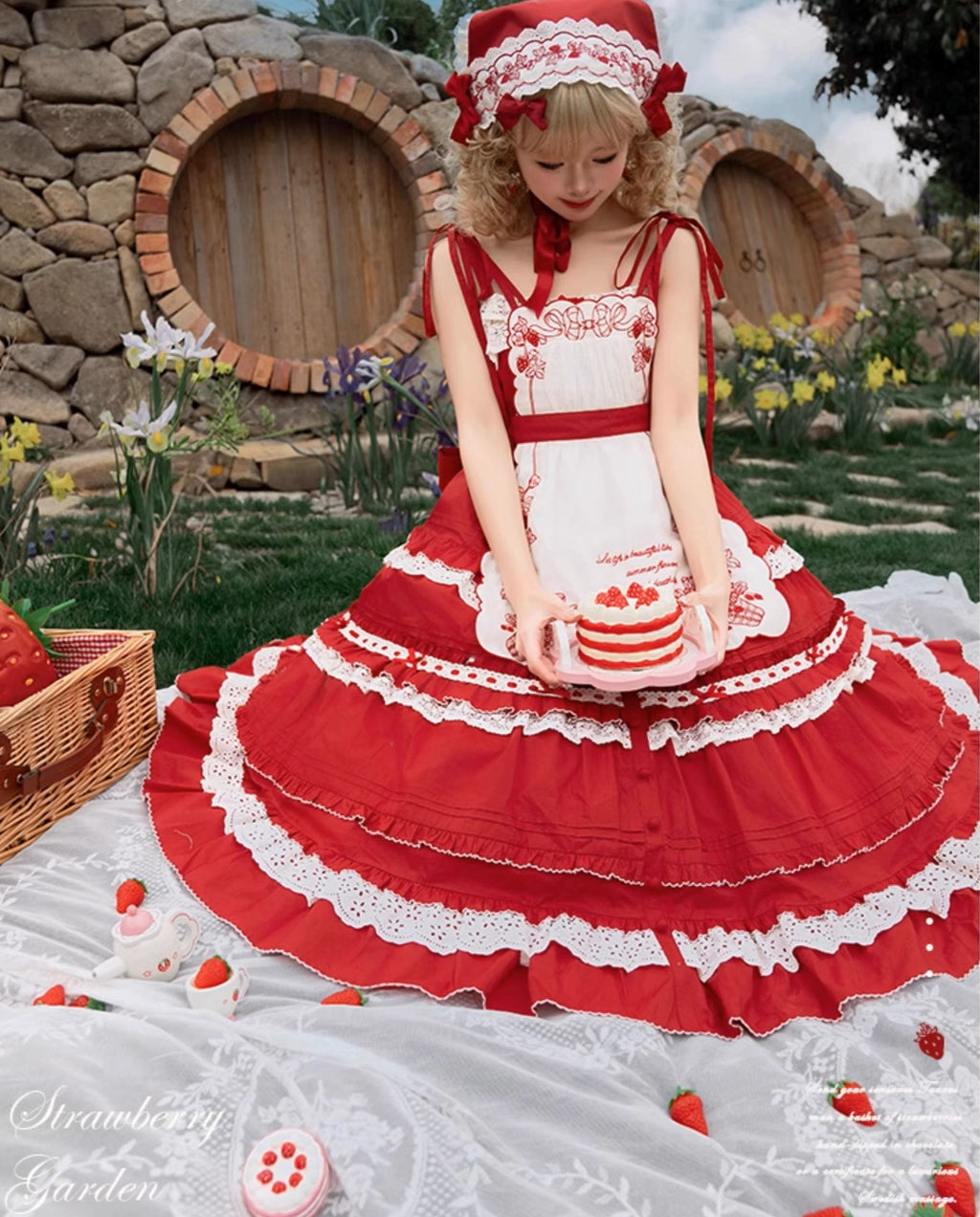 Strawberry Basket ジャンパースカート