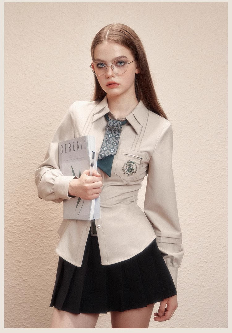 [Pre-orderle] Hogwarts School of Witchcraft and Wizardry waist shape blouse
