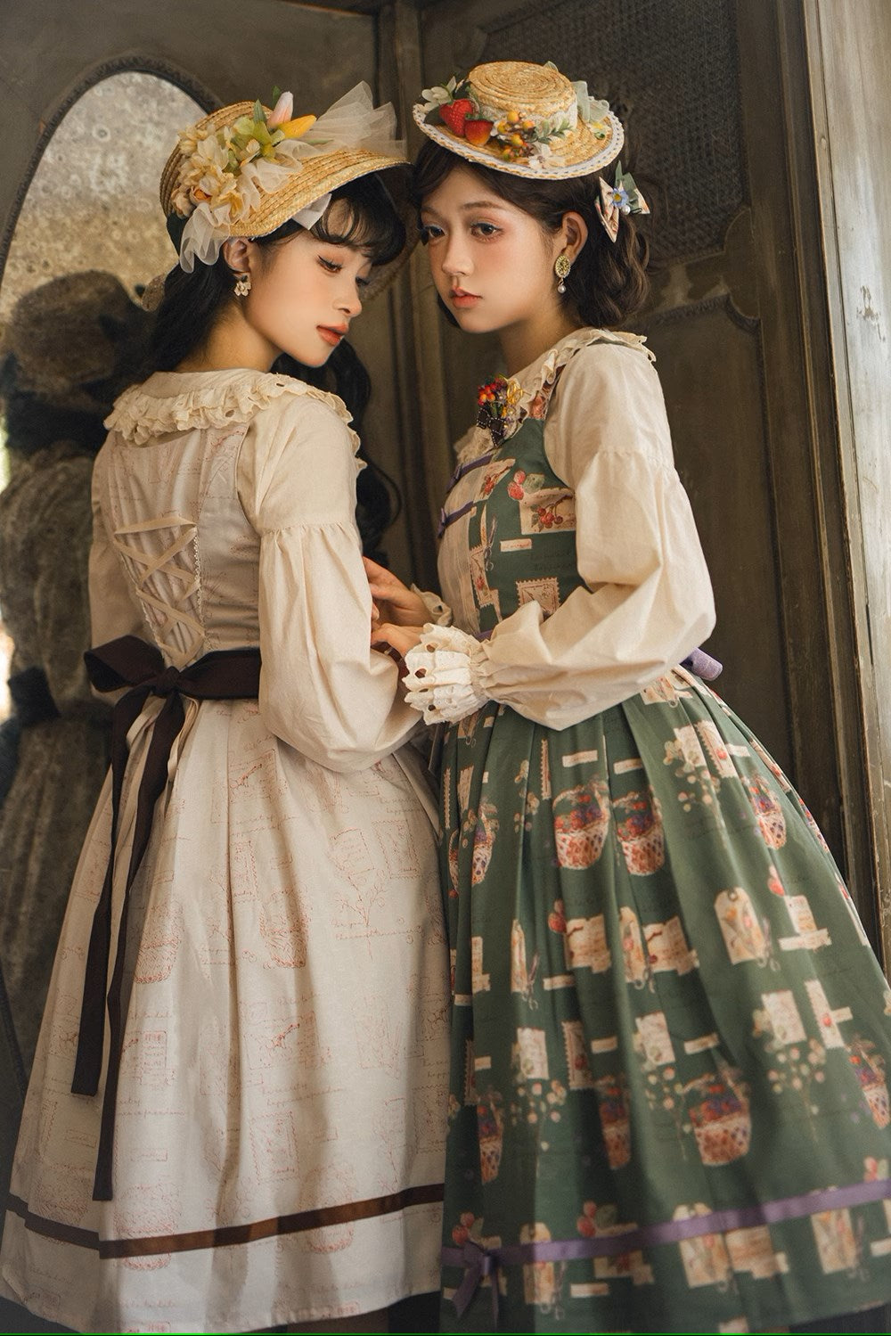 【受注予約5/6まで】森林図鑑 プリントジャンパースカート