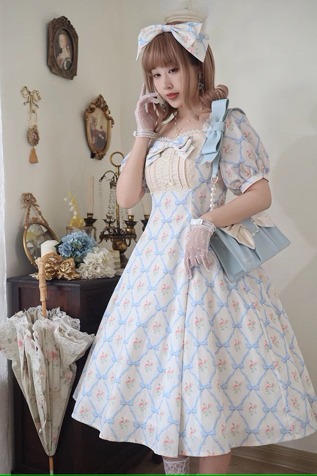 Floral Poetry Classical Short Sleeve Dress