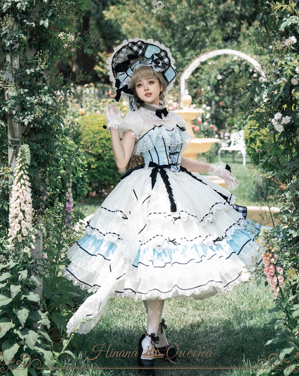 【再販・受注予約8/8まで】Dream Alice ラグジュアリーセットアップ／アリスブルー／ロング丈