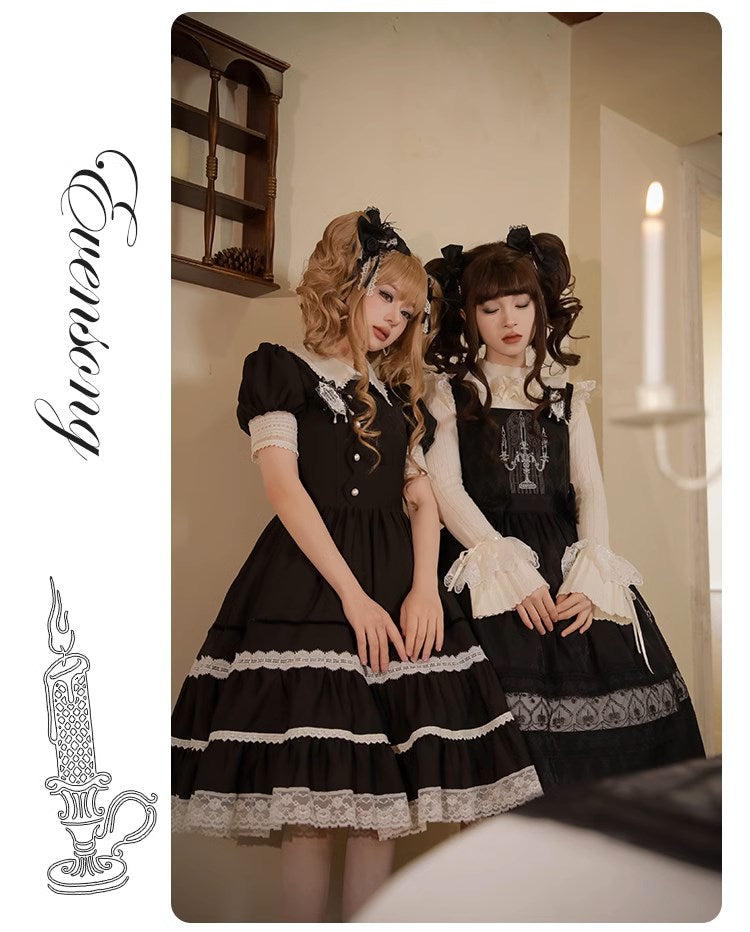 [Resale/Pre-orders available until 11/3] Evensong ribbon jumper skirt